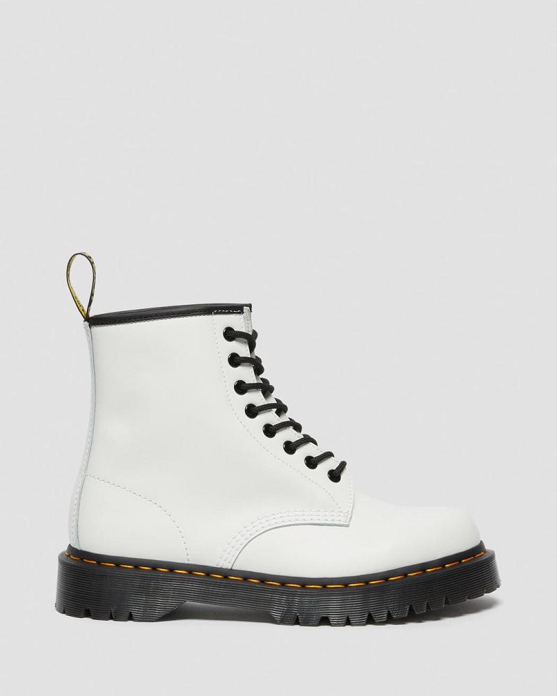 Botas Plataforma Dr Martens 1460 Bex Smooth Cuero Hombre Blancos | MX 25FDN